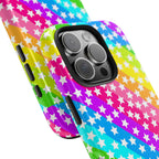 Starry Sprinkle Rainbow Tough iPhone Case
