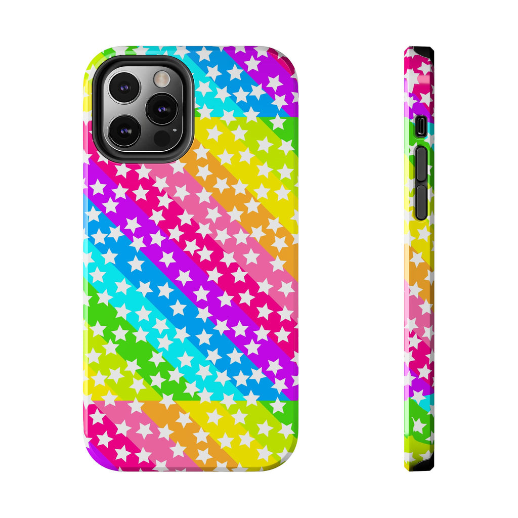 Starry Sprinkle Rainbow Tough iPhone Case