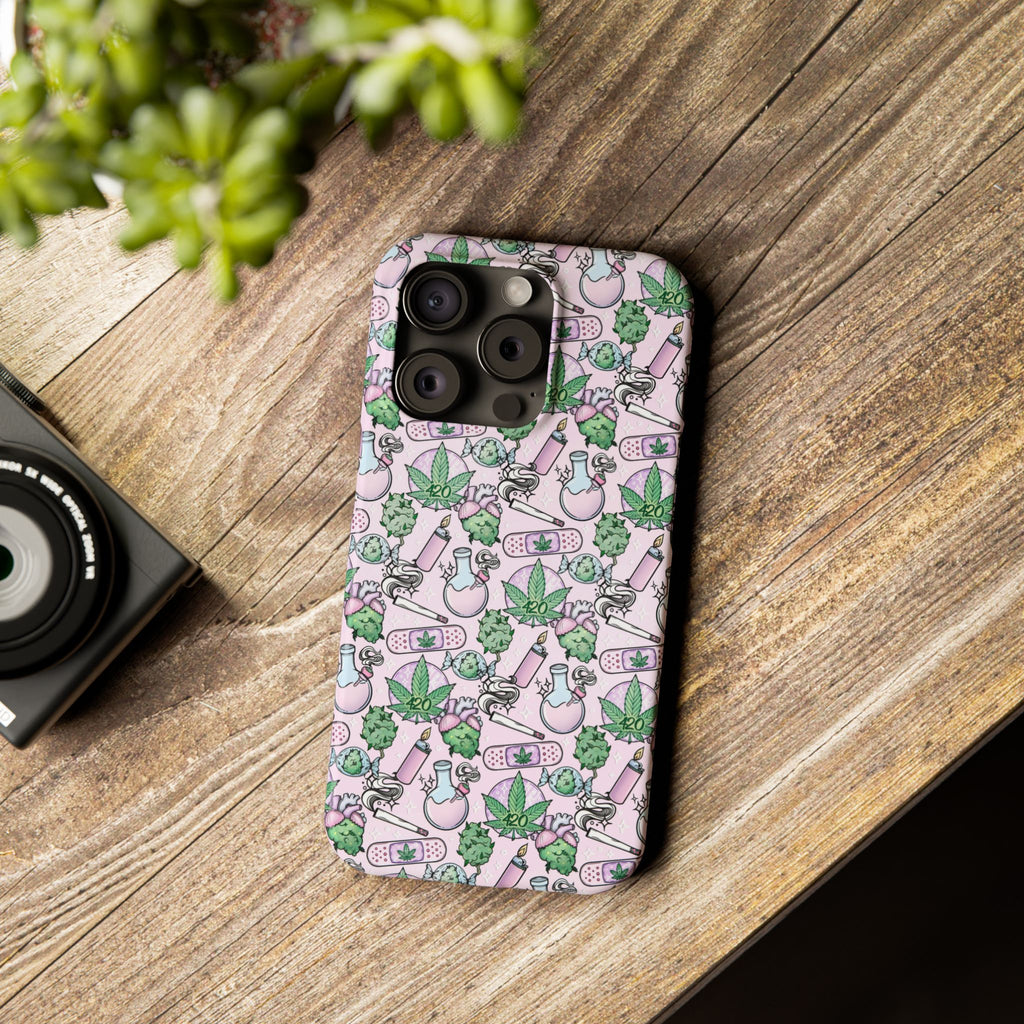 Cute Cannabis iPhone Slim Case