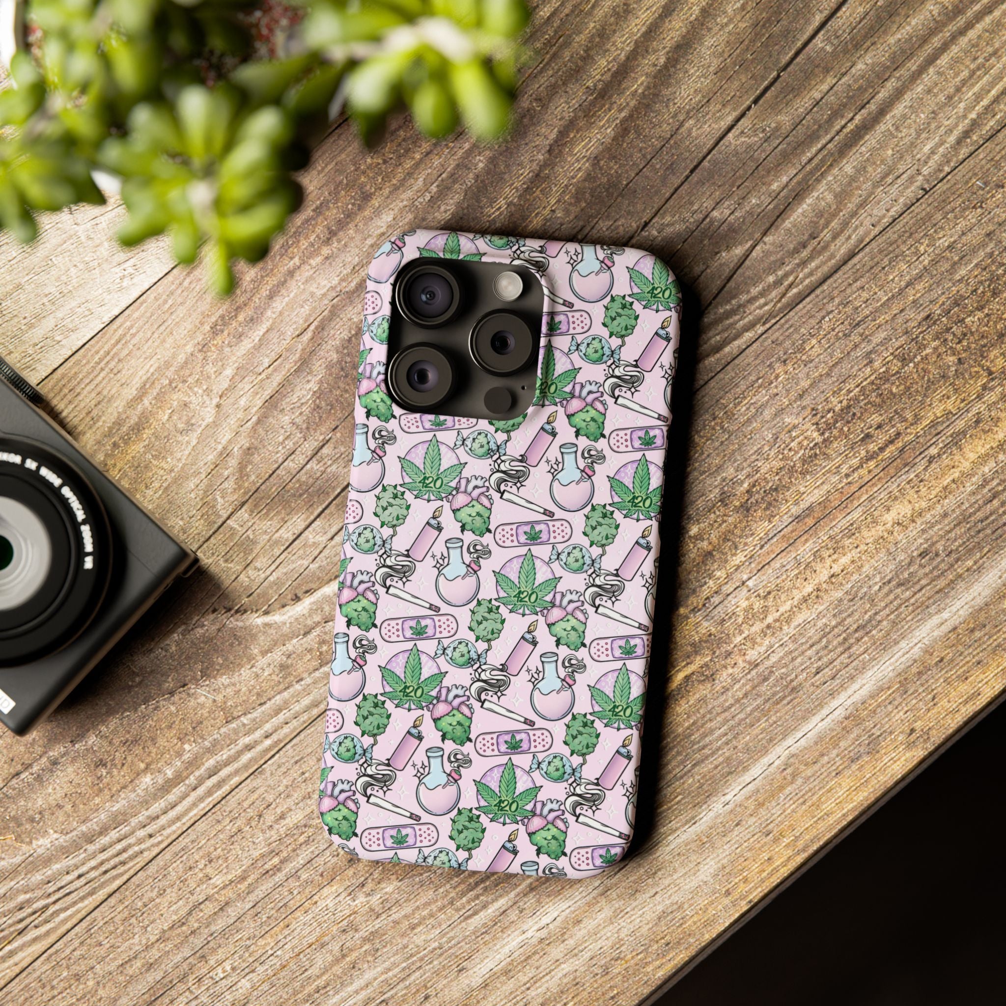 Cute Cannabis iPhone Slim Case