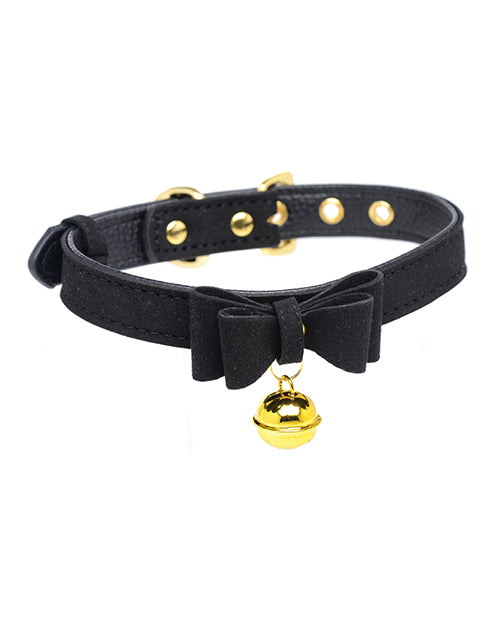 Velvet Night Kitty Bell Collar