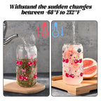 Pretty In Cherries Glass Sipper