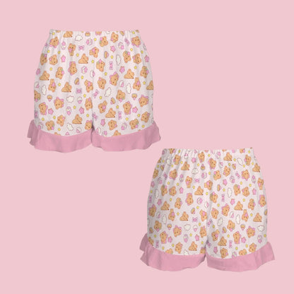 Bearly Adorable Ruffle Shorts - Puppy's Aesthetics
