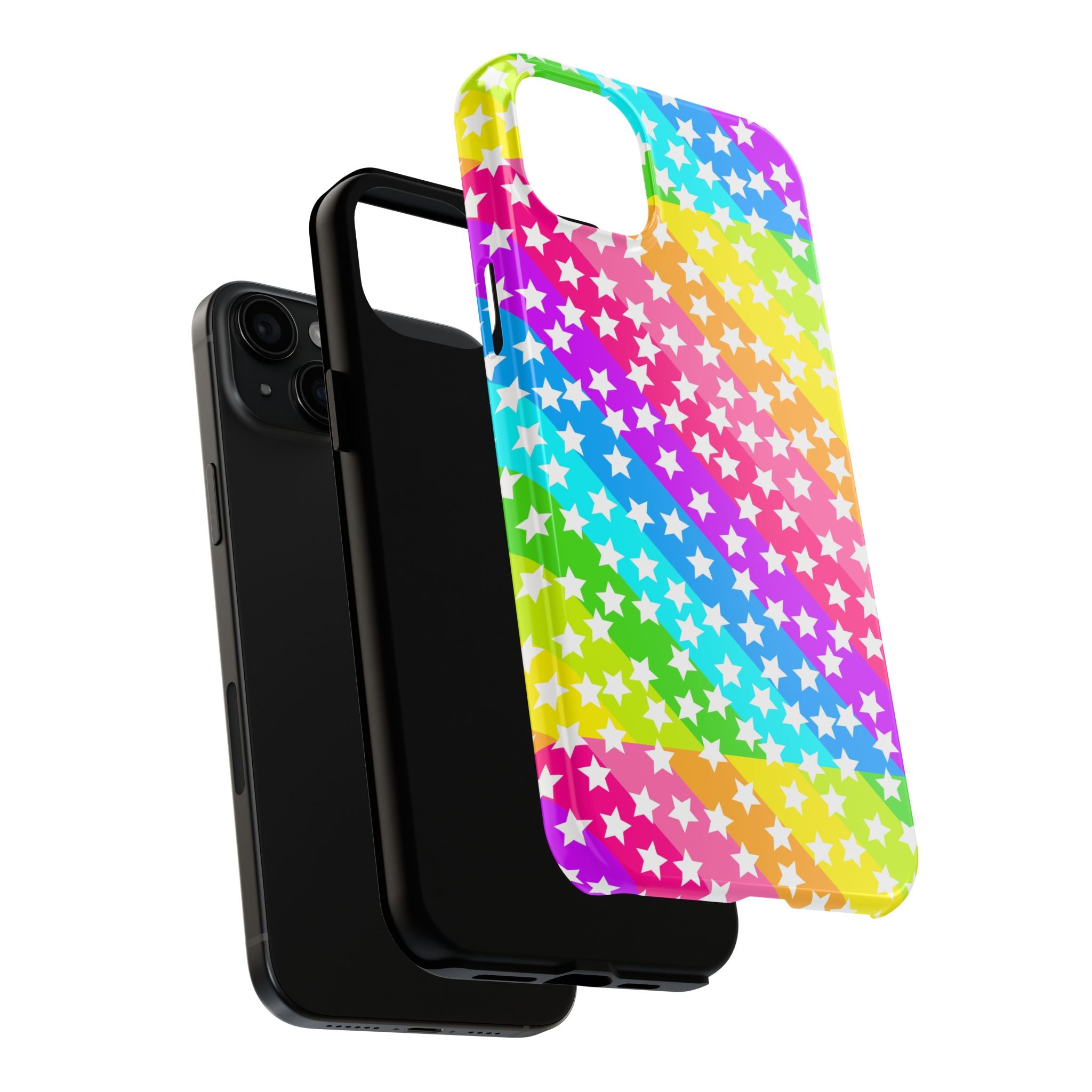 Starry Sprinkle Rainbow Tough iPhone Case