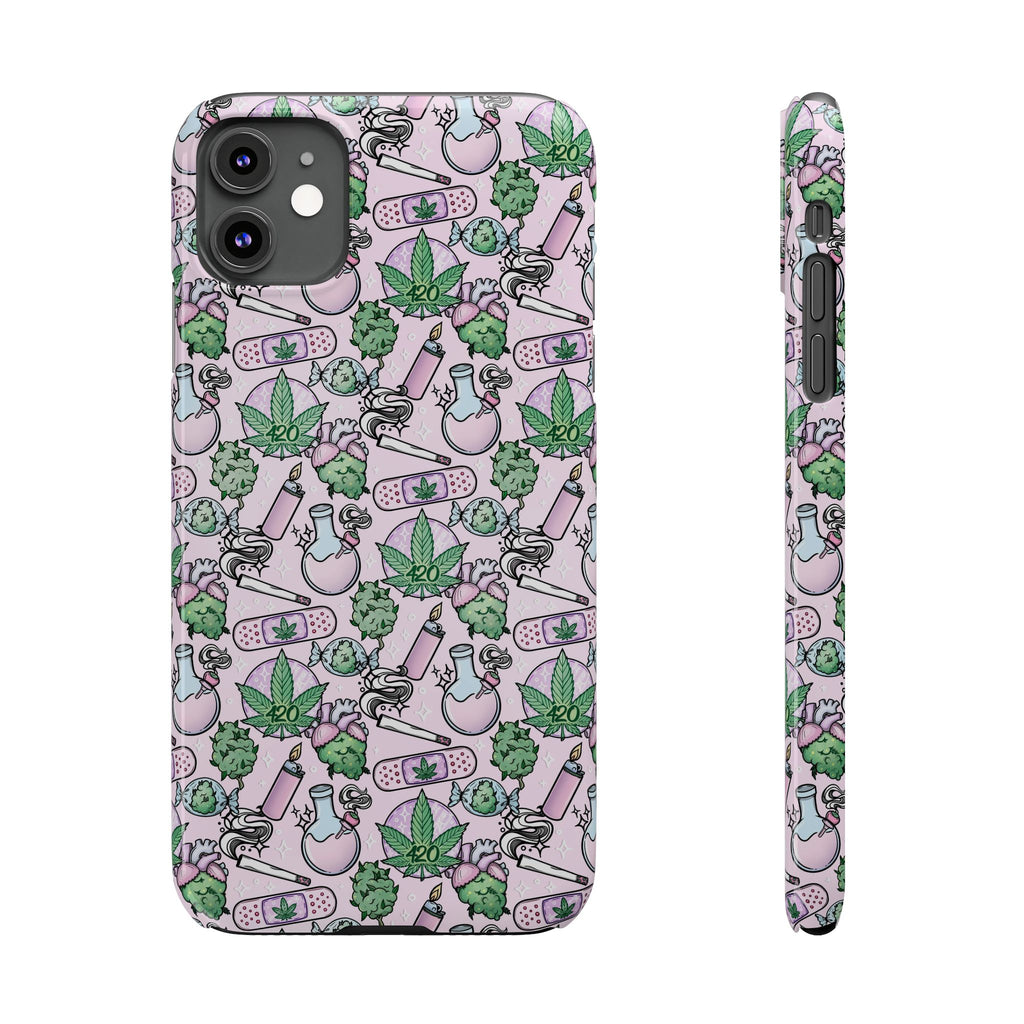 Cute Cannabis iPhone Slim Case