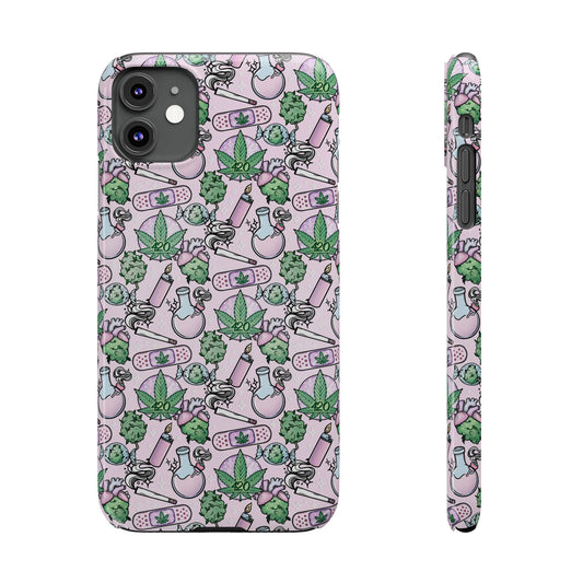 Cute Cannabis iPhone Slim Case