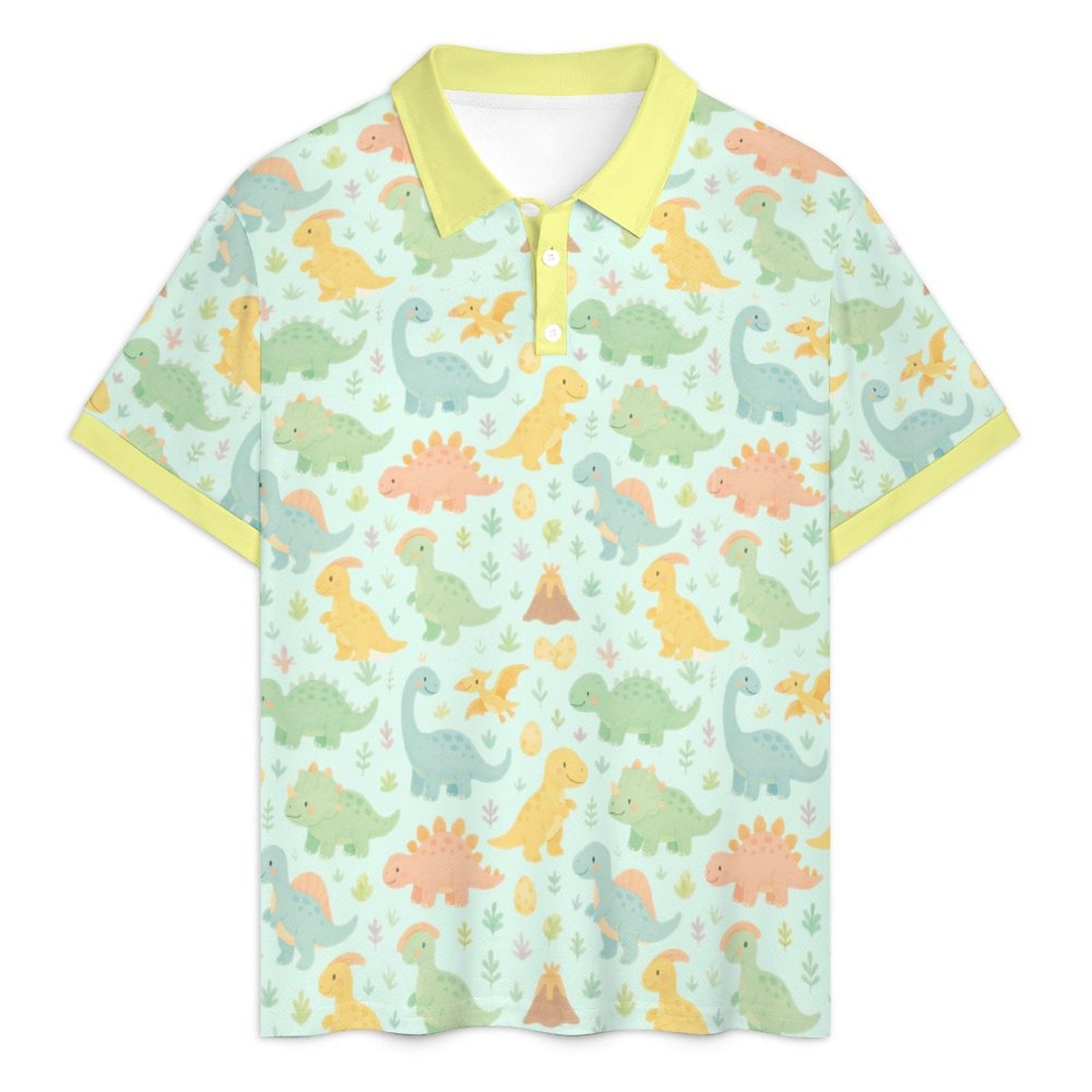 Dino Dreamland Polo Shorties Set