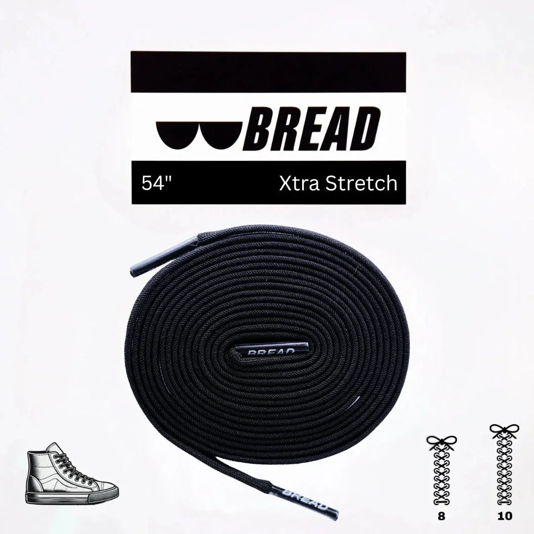 Dark Shadow Black Elastic Shoelaces - Puppy's Aesthetics