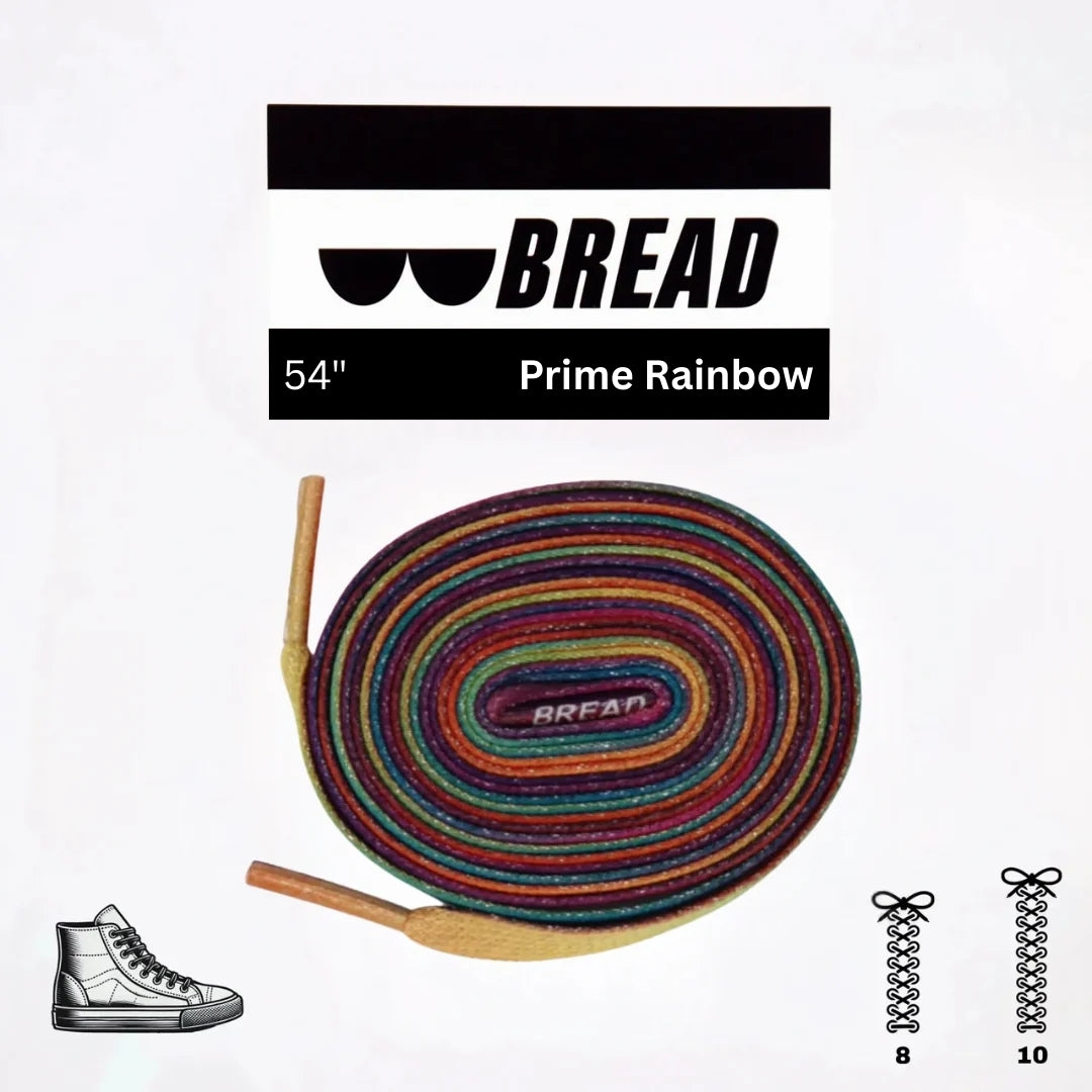 Sparkly Prime Rainbow Elastic Shoelaces - Puppy's Aesthetics