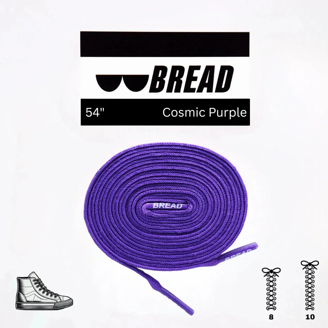 Deep Cosmic Purple Elastic Shoelaces - Puppy's Aesthetics