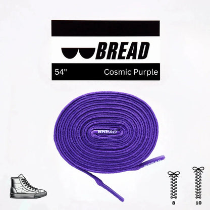Deep Cosmic Purple Elastic Shoelaces - Puppy's Aesthetics