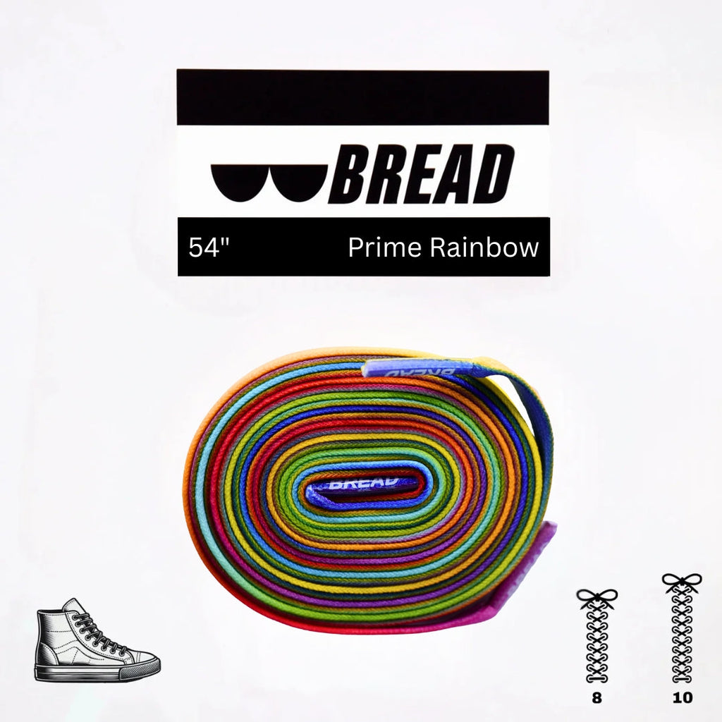 Sparkly Prime Rainbow Elastic Shoelaces - Puppy's Aesthetics