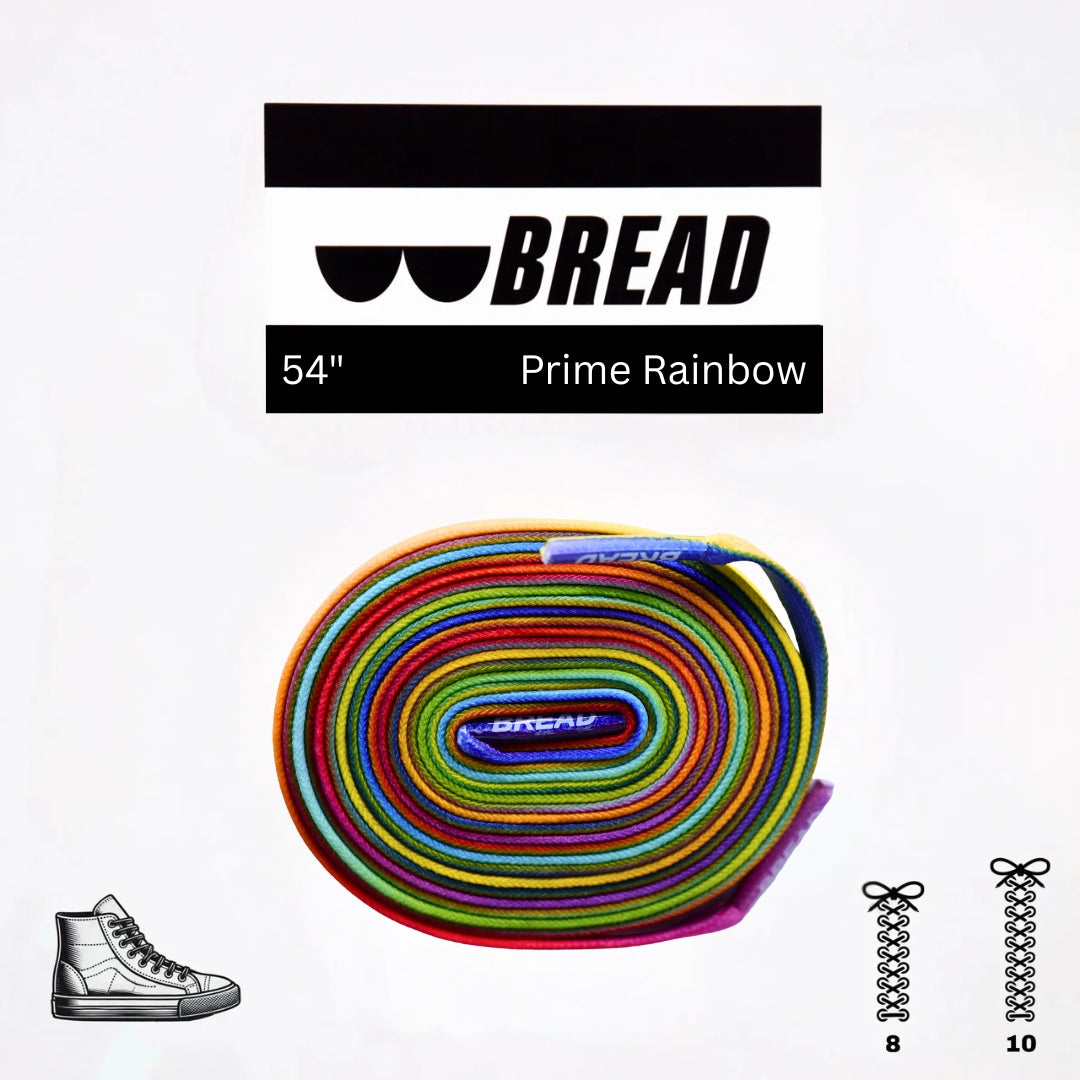 Sparkly Prime Rainbow Elastic Shoelaces - Puppy's Aesthetics
