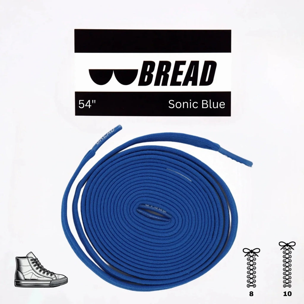 Bold Sonic Blue Elastic Shoelaces - Puppy's Aesthetics