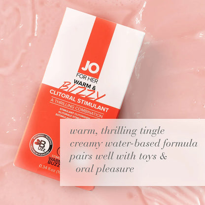 JO Warm & Buzzy Sensation Gel 0.34oz