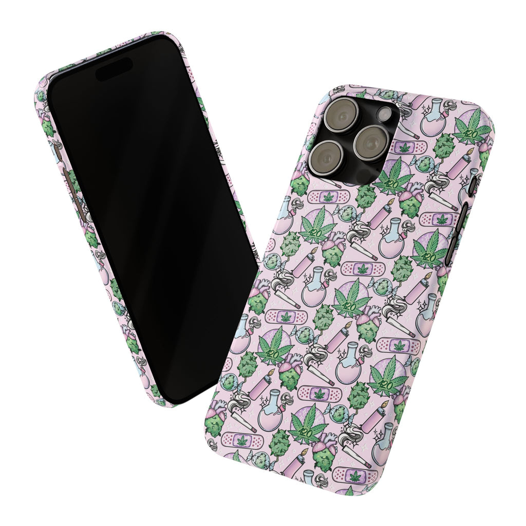 Cute Cannabis iPhone Slim Case