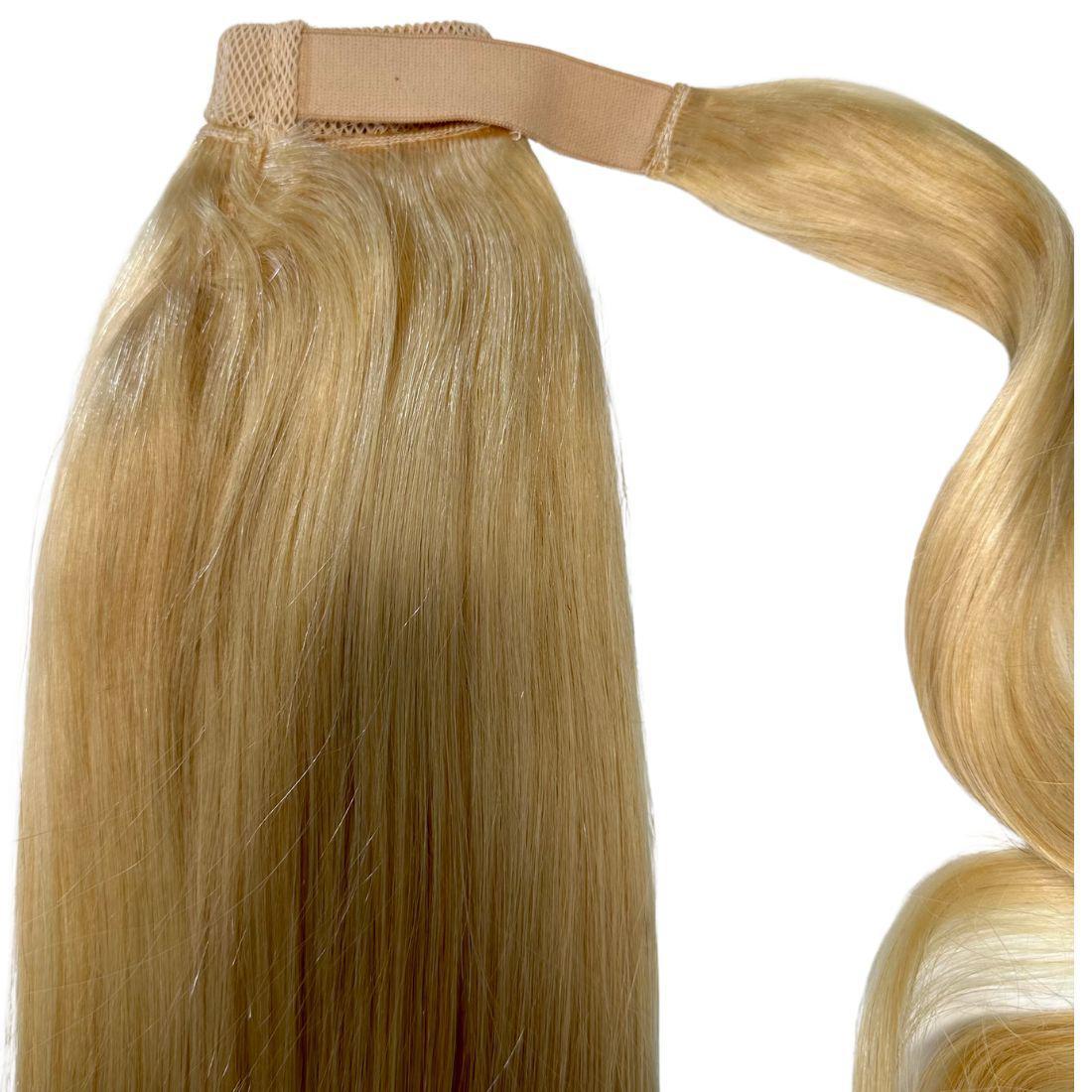 Bleach Blonde Human Hair Ponytail