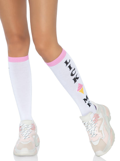 Lick Me Knee Socks