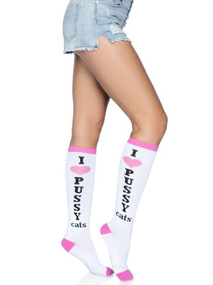 Pussycat Knee High Socks