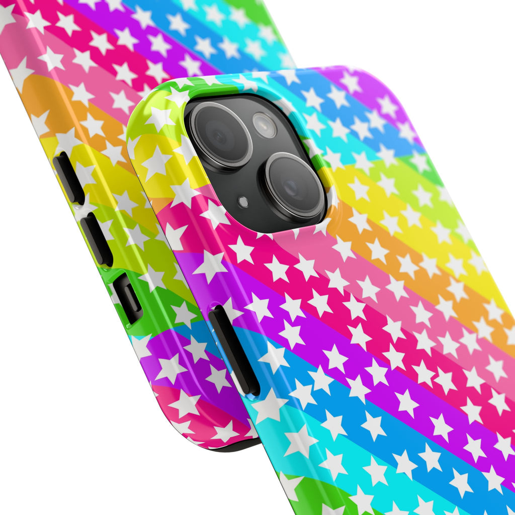 Starry Sprinkle Rainbow Tough iPhone Case