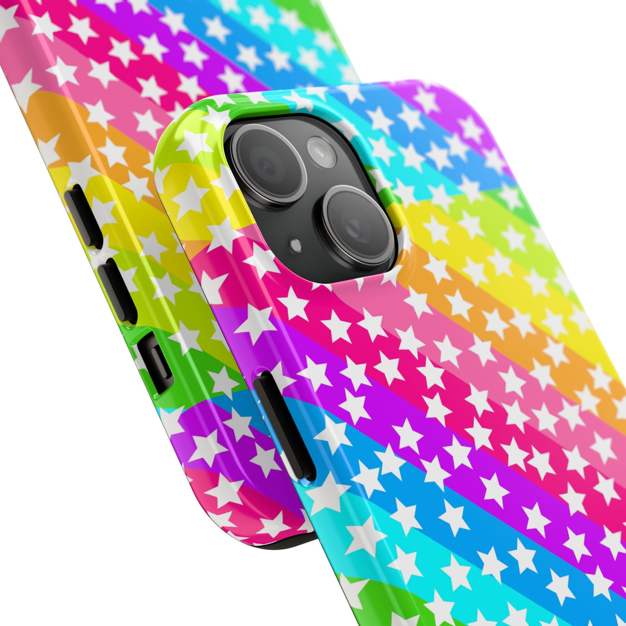 Starry Sprinkle Rainbow Tough iPhone Case