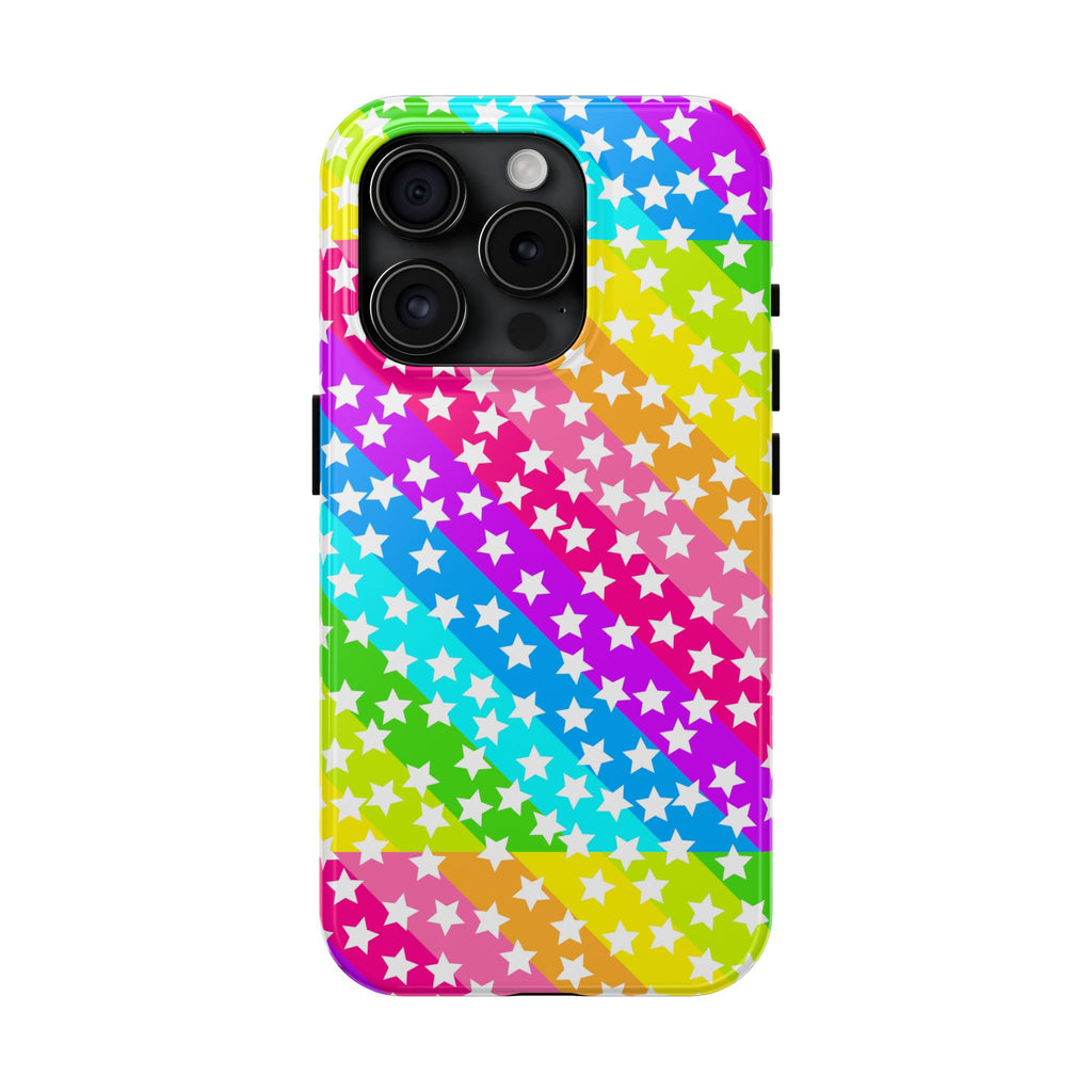 Starry Sprinkle Rainbow Tough iPhone Case