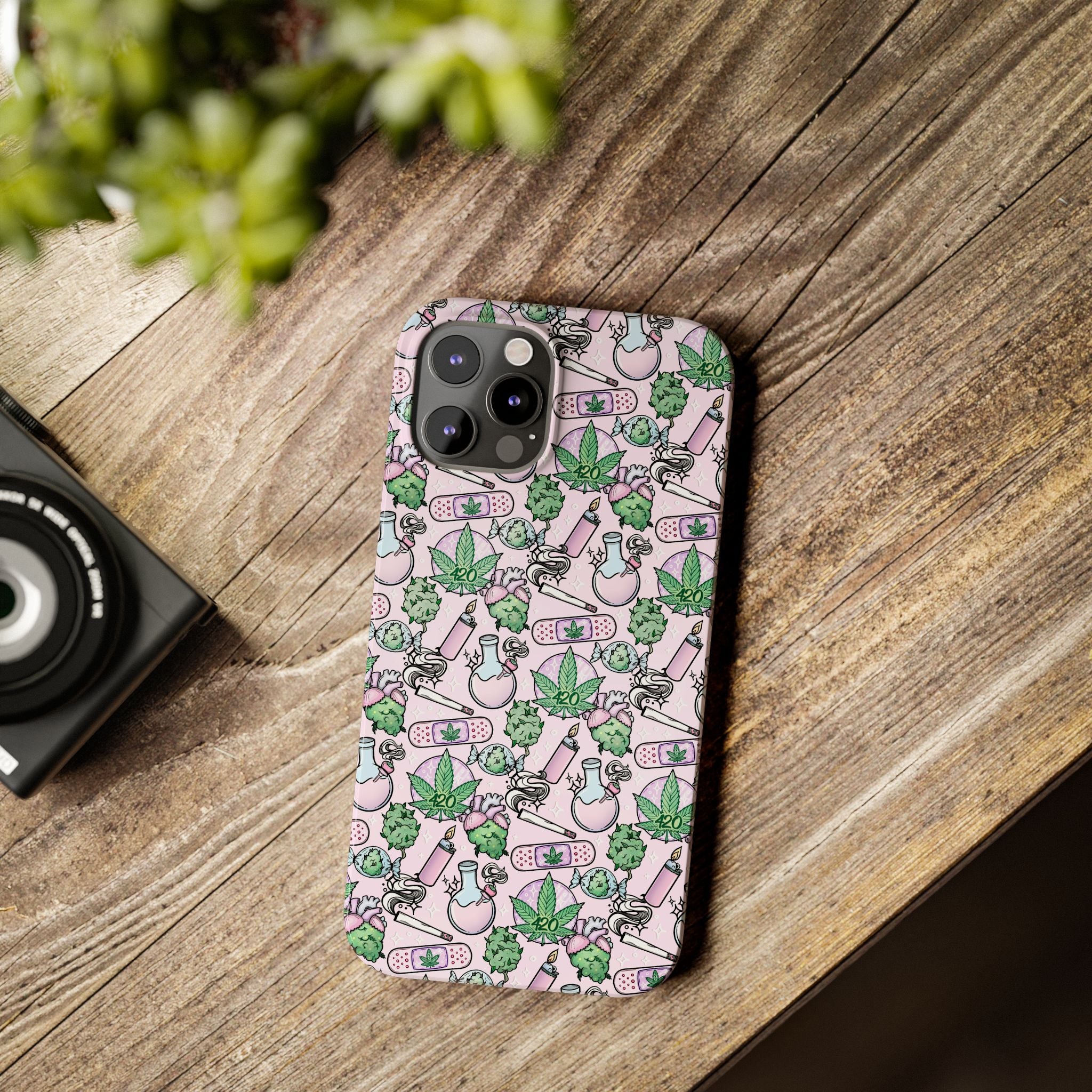Cute Cannabis iPhone Slim Case