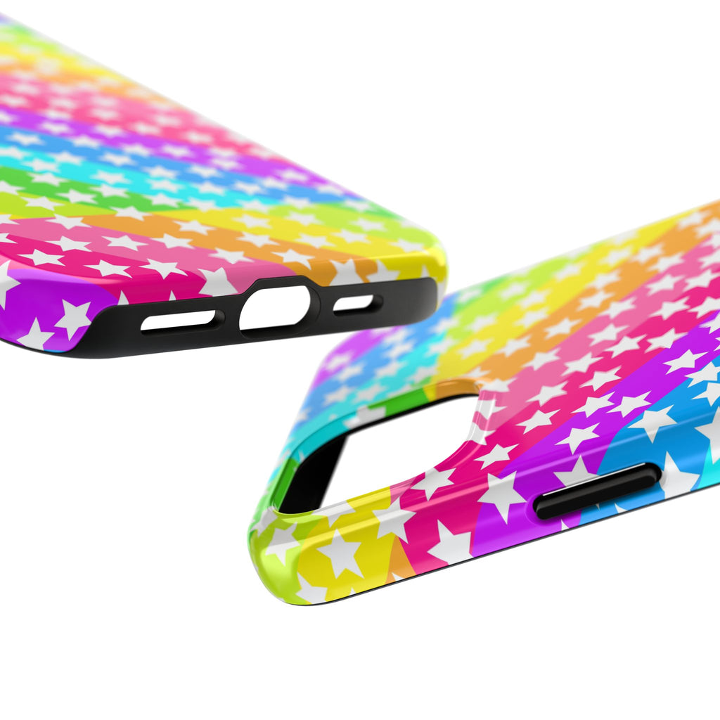 Starry Sprinkle Rainbow Tough iPhone Case