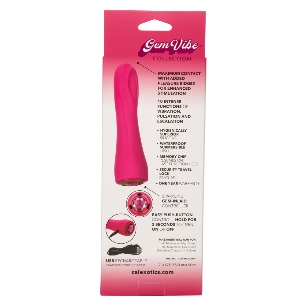 Gem Vibe Collection Bliss Personal Massager - Pink