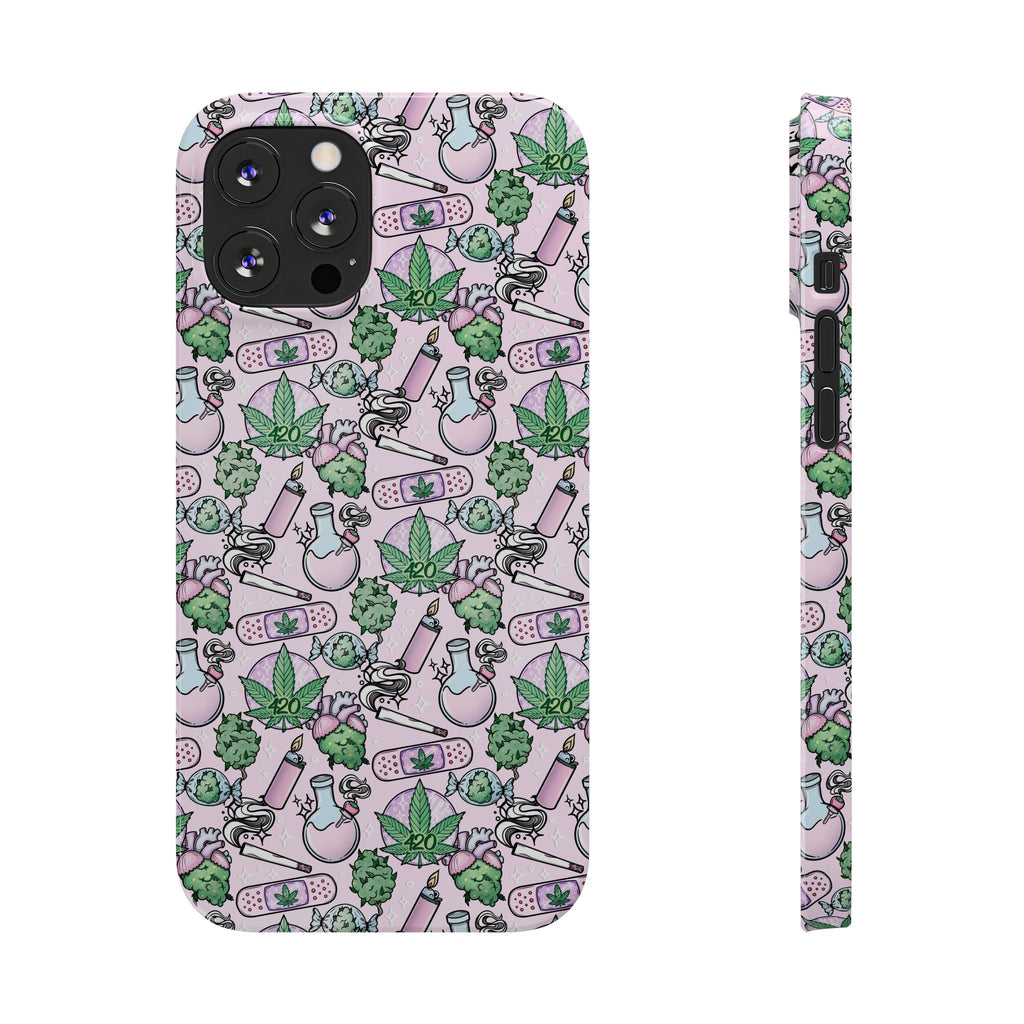 Cute Cannabis iPhone Slim Case