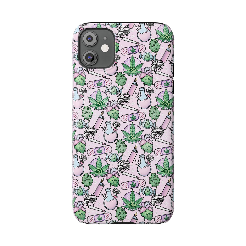 Cute Cannabis iPhone Slim Case