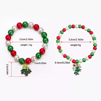 Holiday Pearl Charm Bracelet Set - Puppy's Aesthetics