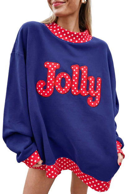 Polka Boo Oversized Sweatshirt