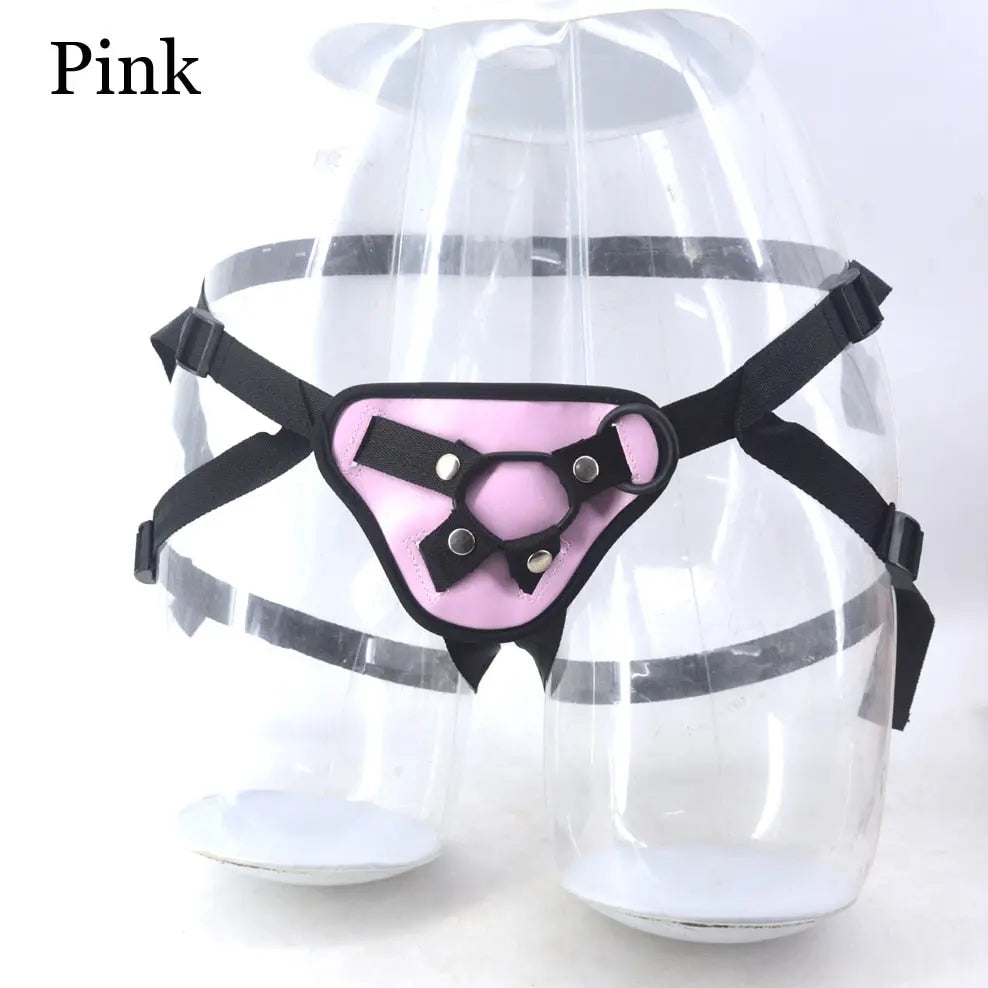 Strap On Adjustable Harness (Colors) Pink