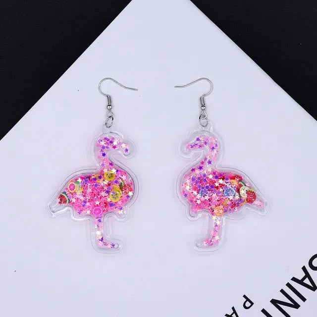 Kawaii Transparent Dangle Drop Earrings (Colors) 8
