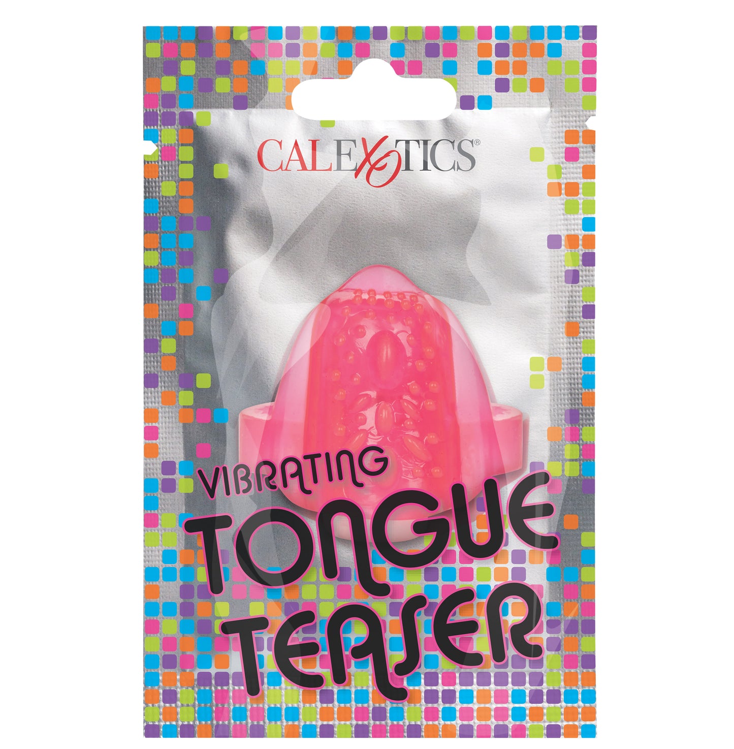 Foil Pack Vibrating Tongue Massager - Pink