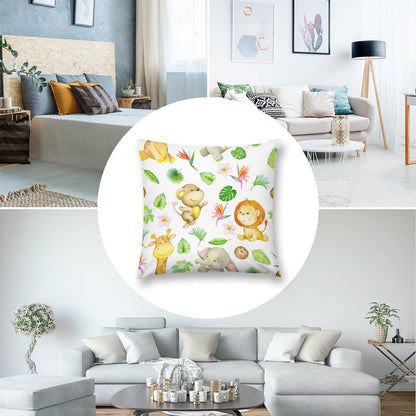 Safari Plush Pillowcase Set (4)