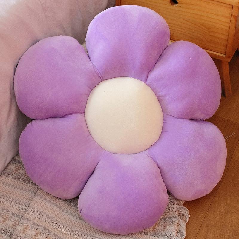 60-65cm Cute Flower Plush Throw Pillow Puppy's Aesthetics