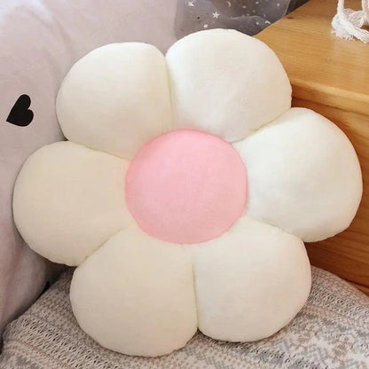 60-65cm Cute Flower Plush Throw Pillow Puppy's Aesthetics