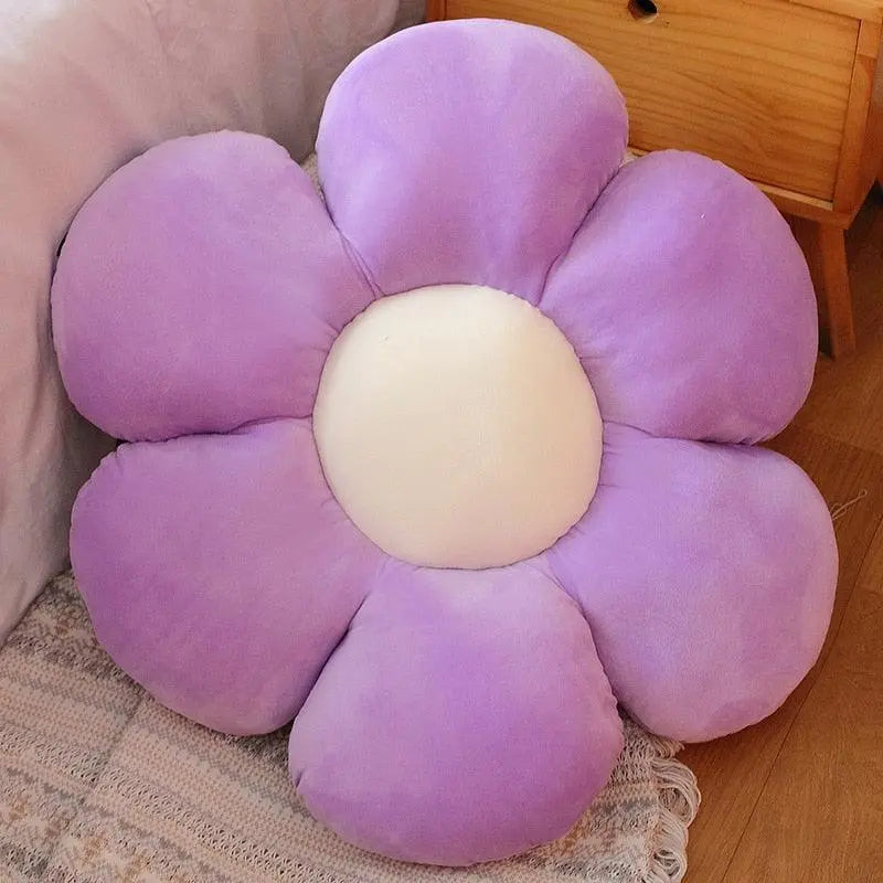 60-65cm Cute Flower Plush Throw Pillow Puppy's Aesthetics