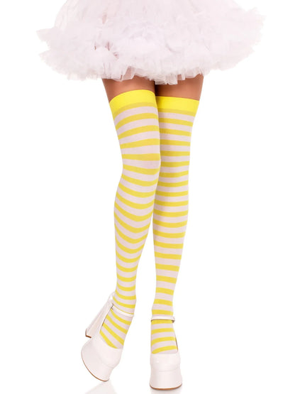 Cari Striped Stockings (Colors) - Puppy's Aesthetics