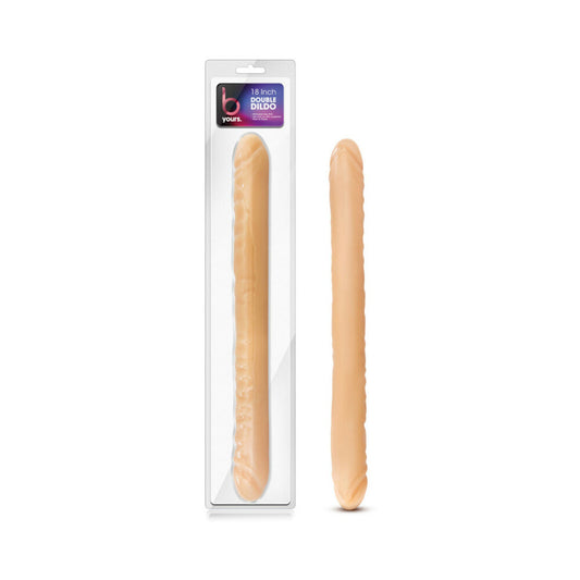 B Yours 18 " Double Dildo Beige