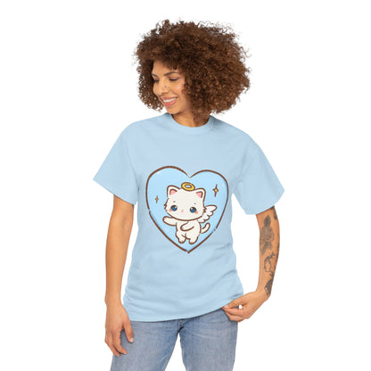 Adorable Angel Kitty Play Tee - Puppy's Aesthetics