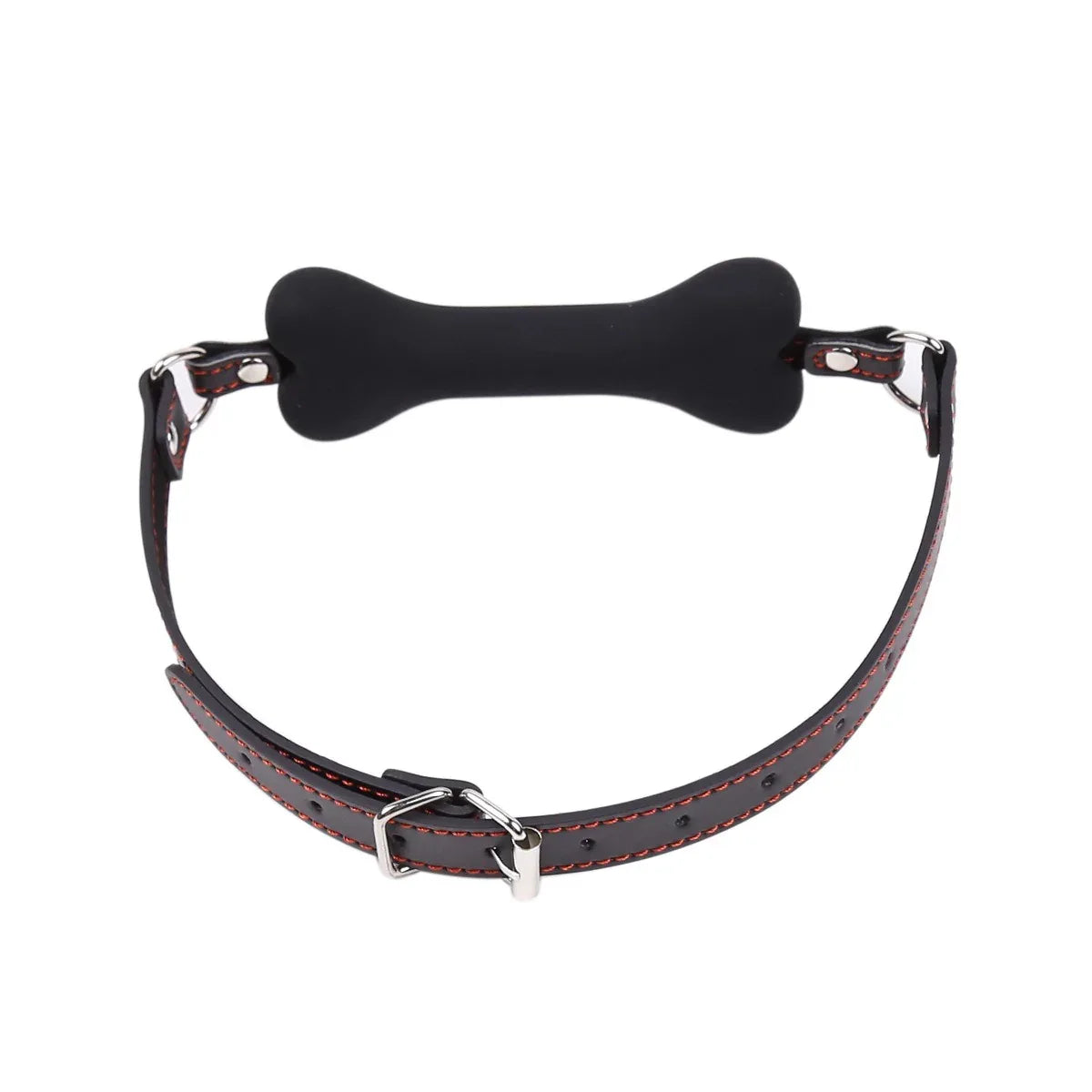 Pup Play Bone Gag w/Lock - Puppy's Aesthetics