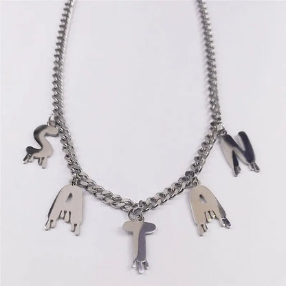 Satan Necklace Stainless Steel Choker