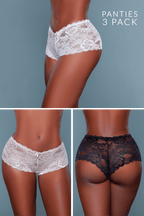 Hayden Lace Boyshorts 3-Pack