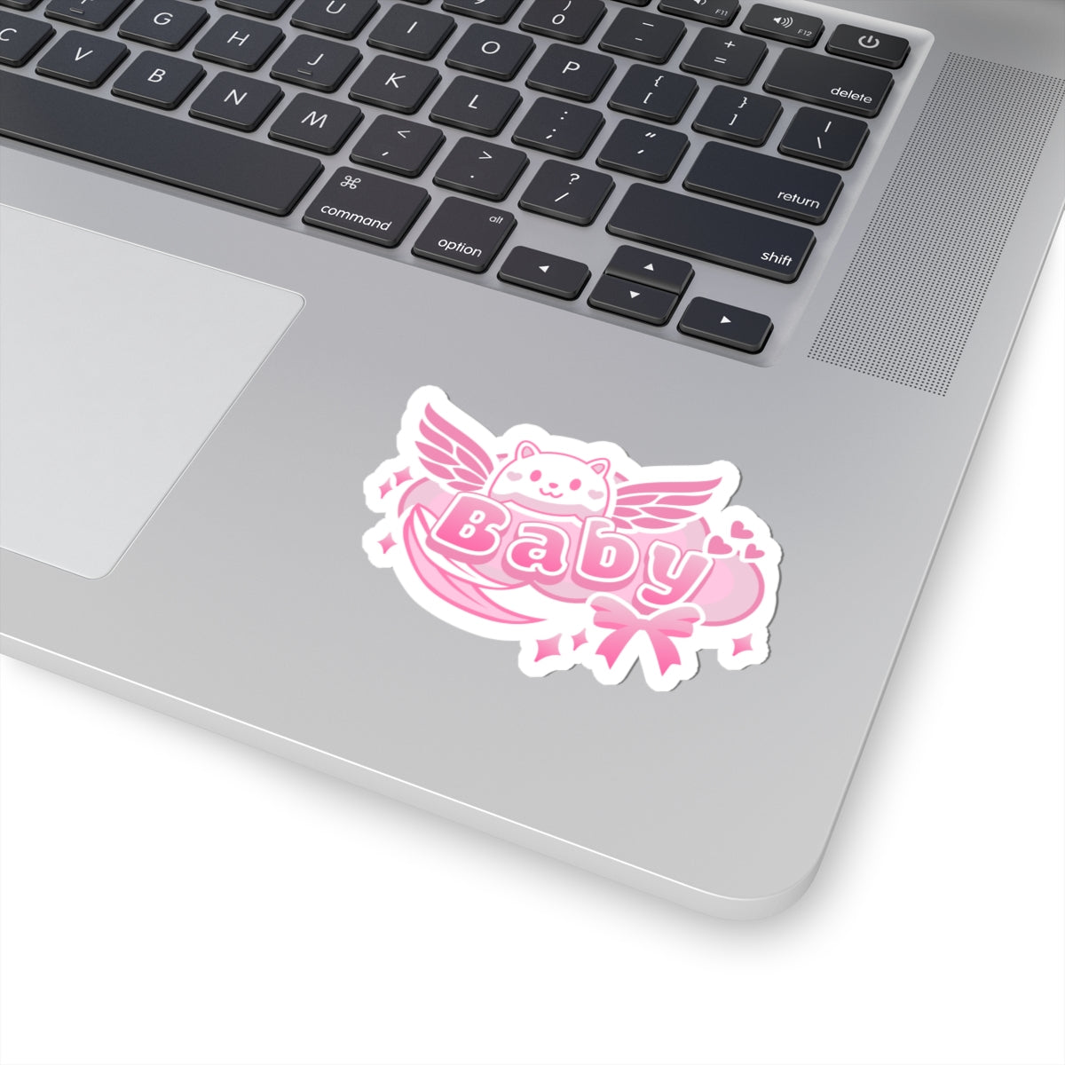 Kawaii Pink Baby Kiss-Cut Sticker - Puppy's Aesthetics