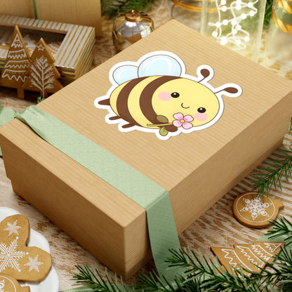 Cute Chubby Bee Kiss-Cut Sticker - Puppy's Aesthetics