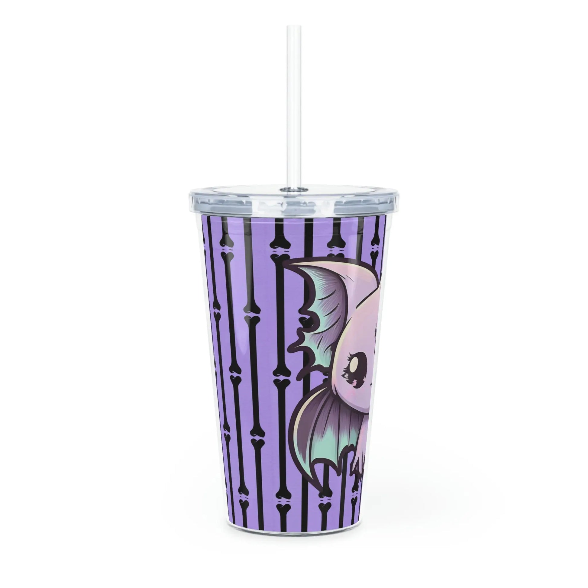 Pastel Goth Bat Purple Tumbler