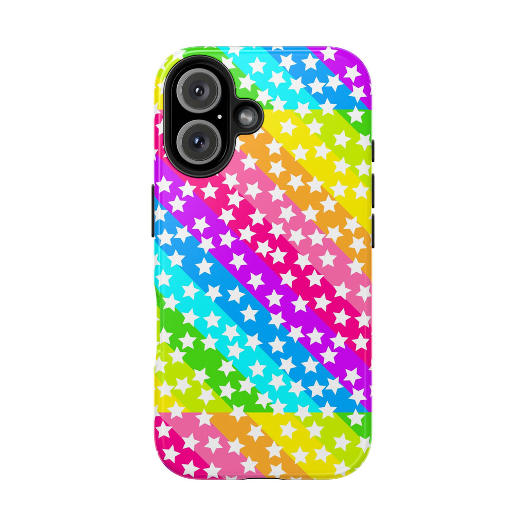 Starry Sprinkle Rainbow Tough iPhone Case